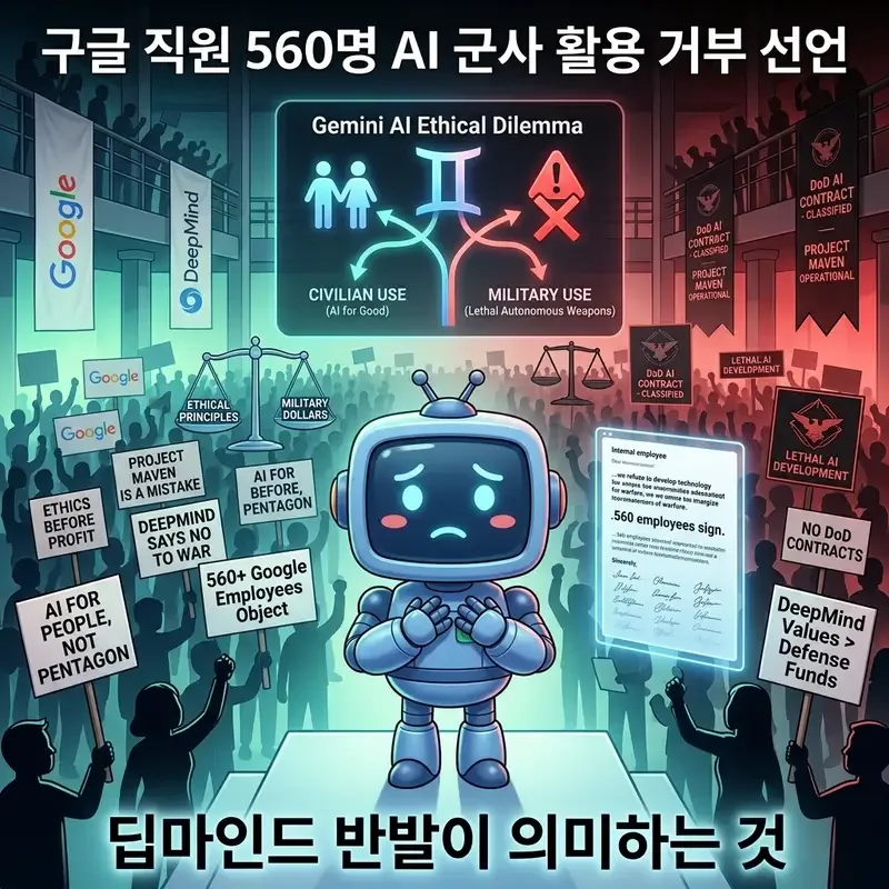 구글 직원 560명 AI 군사 활용 거부 선언