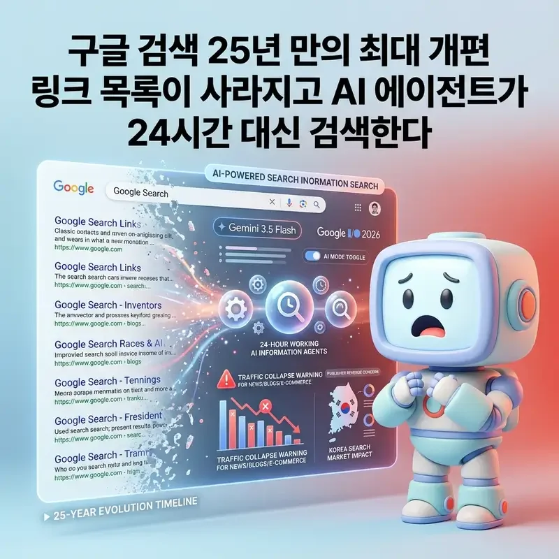 구글 검색 25년 만의 최대 개편 링크 목록이 사라진다